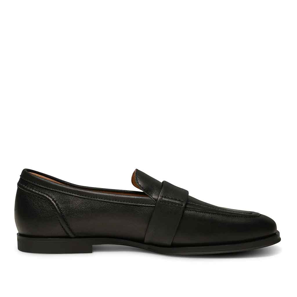 Shoe The Bear Erika Saddle Loafer Flat - Black - re-souL