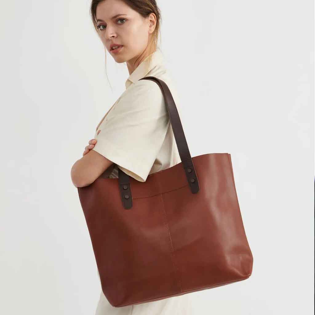Stitch & Hide Emma Tote Bag - Maple - re-souL
