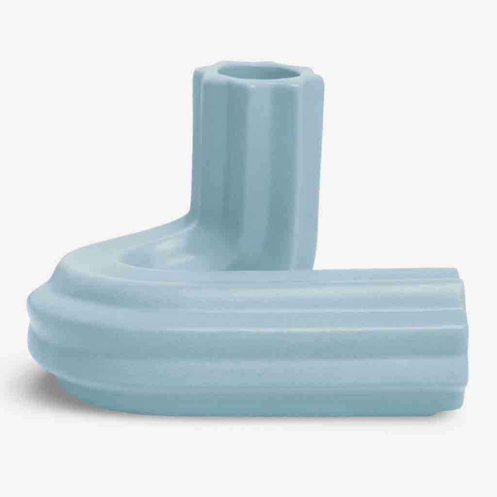 Templo Candle Holder - Light Blue - re-souL