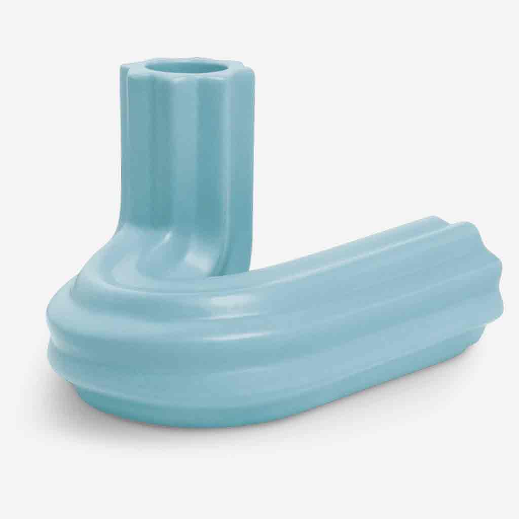 Templo Candle Holder - Light Blue - re-souL