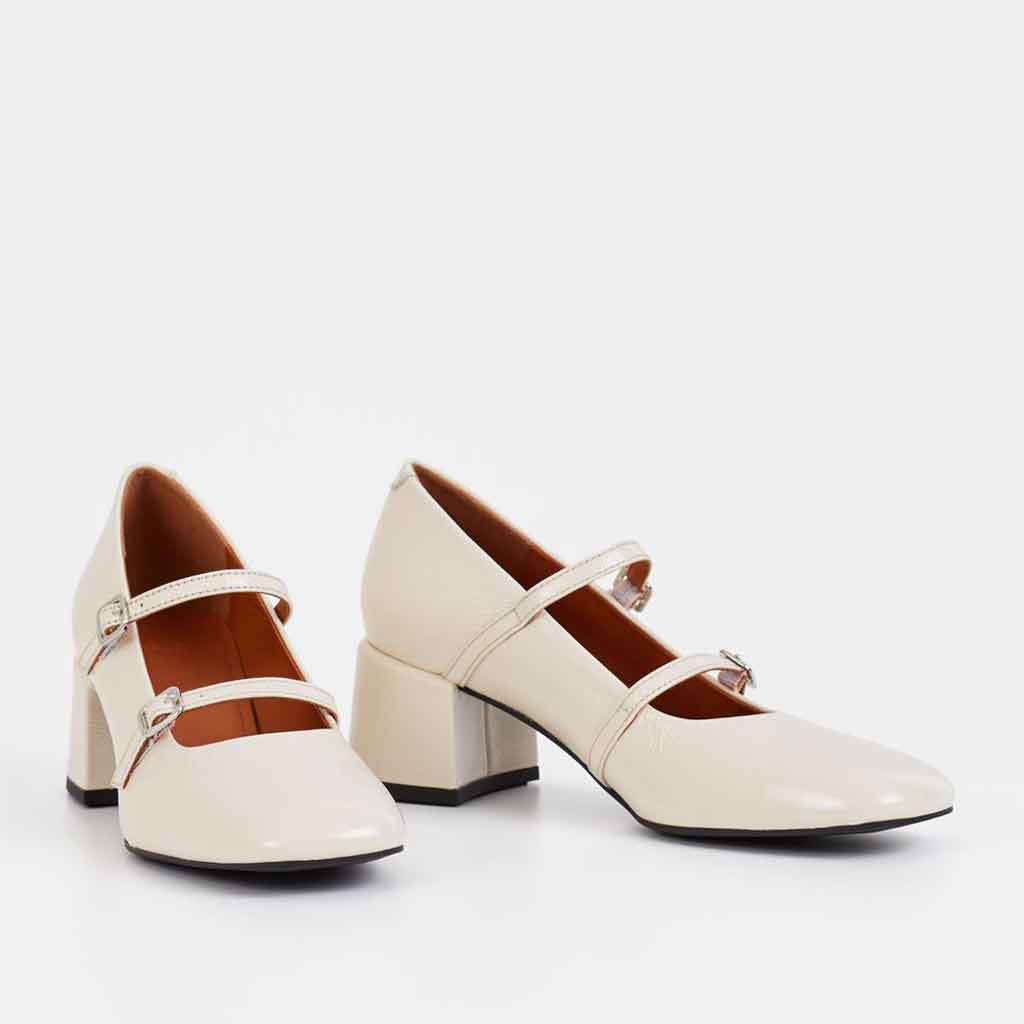 Vagabond Shoemakers Adison Mary Jane - Cream Patent - re-souL