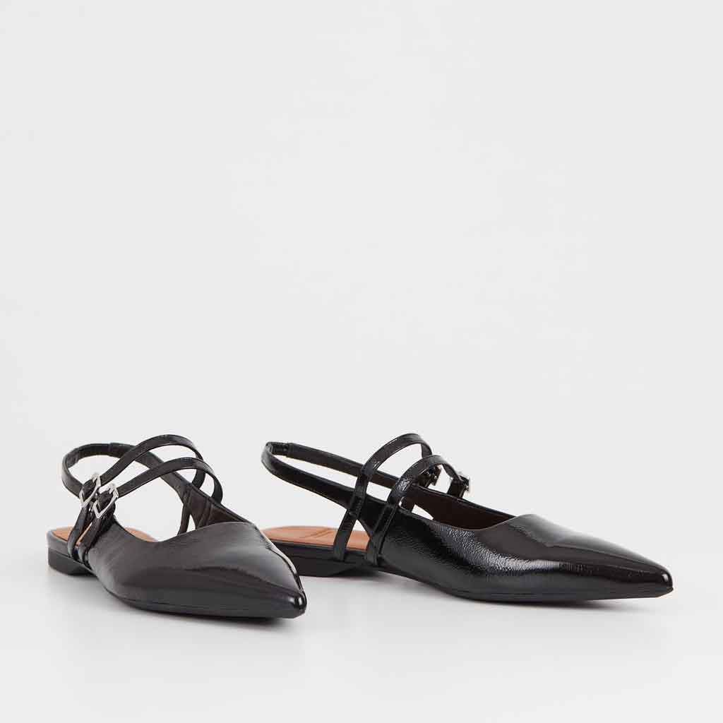 Vagabond Shoemakers Hermine Slingback Flat - Black - re-souL