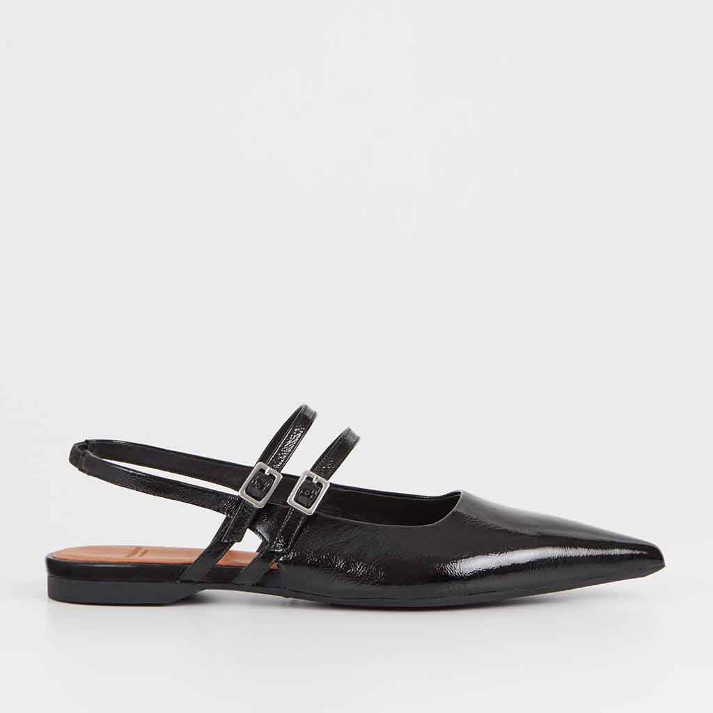 Vagabond Shoemakers Hermine Slingback Flat - Black - re-souL