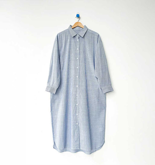 LBS Artist Long Shirt - Blue Pinstripe