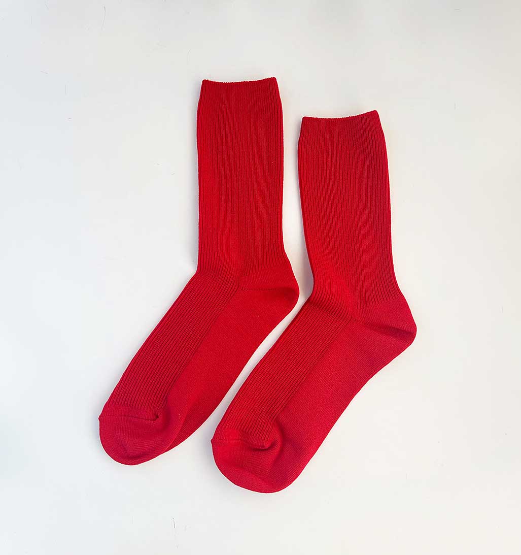 LBS Crisp Step Sock - Red