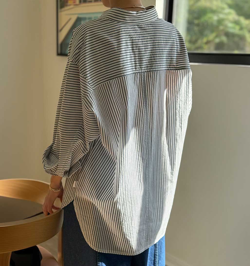 LBS Light Weight Owen Shirt - Denim Stripe