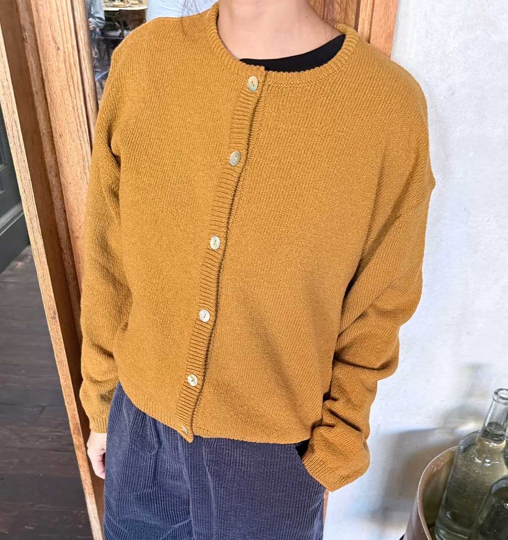 LBS Cotton Leila Cardigan - Dijon