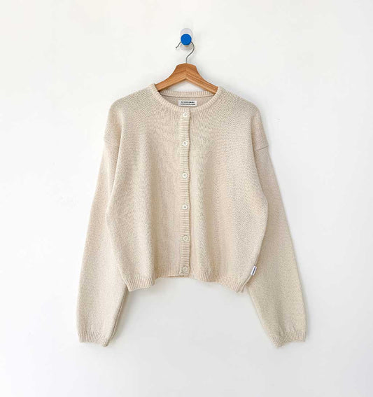 LBS Cotton Leila Cardigan - Naturel