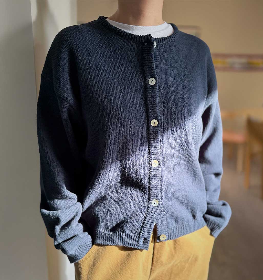 LBS Cotton Leila Cardigan - Navy