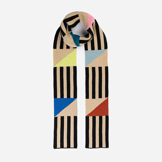 Sailboat Skinny Scarf - Black