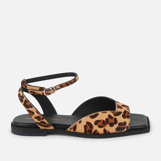 Dive Square Toe Sandal - Leopard