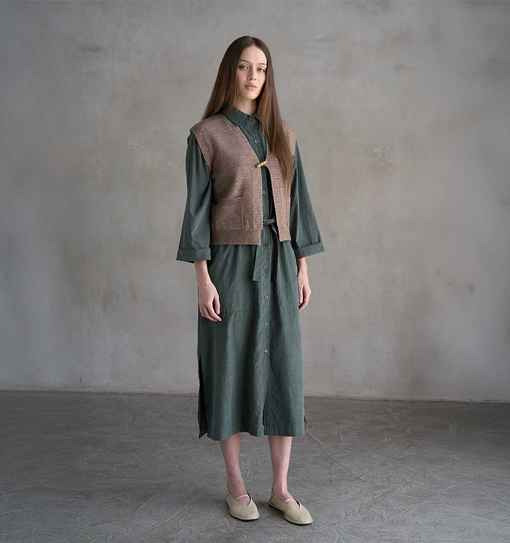 Toggle Button Sweater Vest