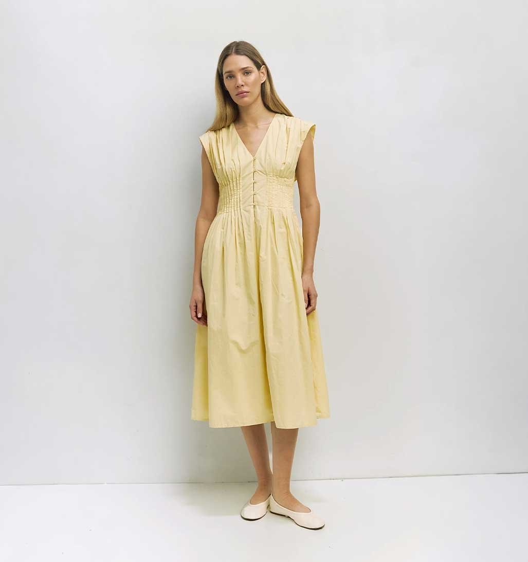 Aleska Dress - Yellow - re - souL