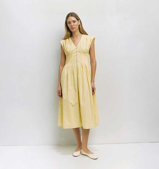 Aleska Dress - Yellow - re - souL