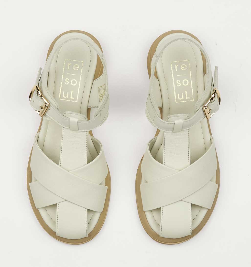 Alma Fisherman Sandal - Bone - re-souL