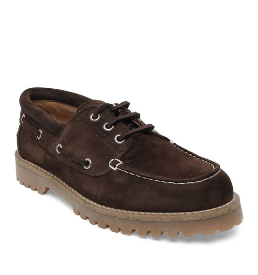 Alvina Boat Shoe - Brown Oil Suede - re-souL
