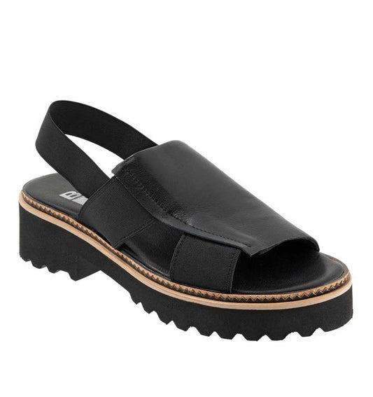 Amy Platform Sandal - Black - re - souL