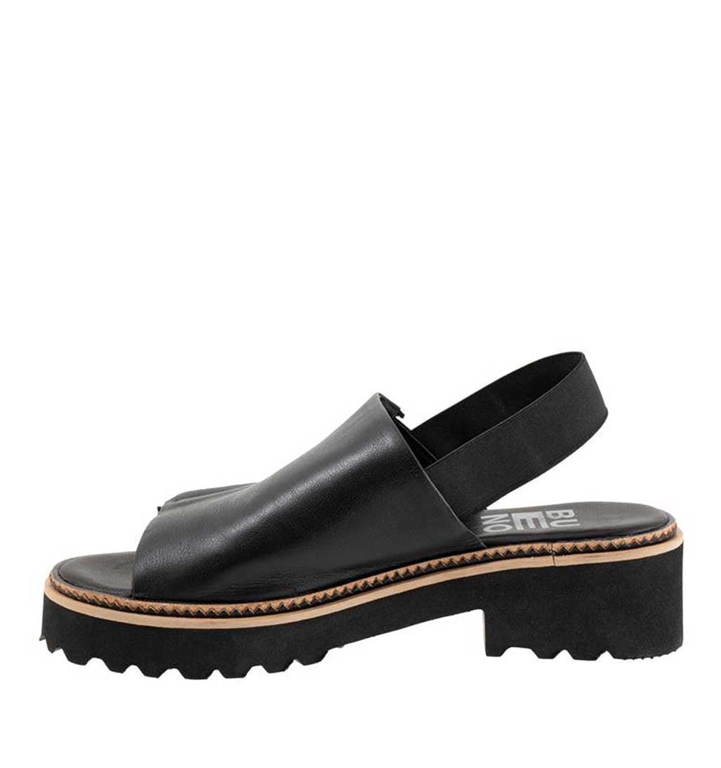 Amy Platform Sandal - Black - re - souL