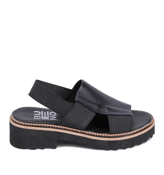 Amy Platform Sandal - Black - re - souL