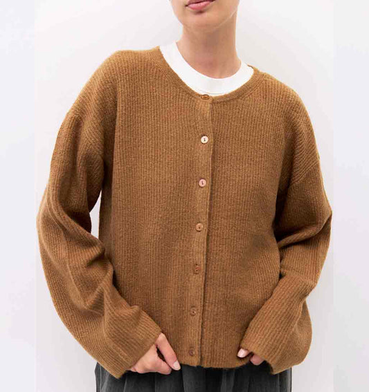 Anabel Knit Cardigan - Brown - re - souL