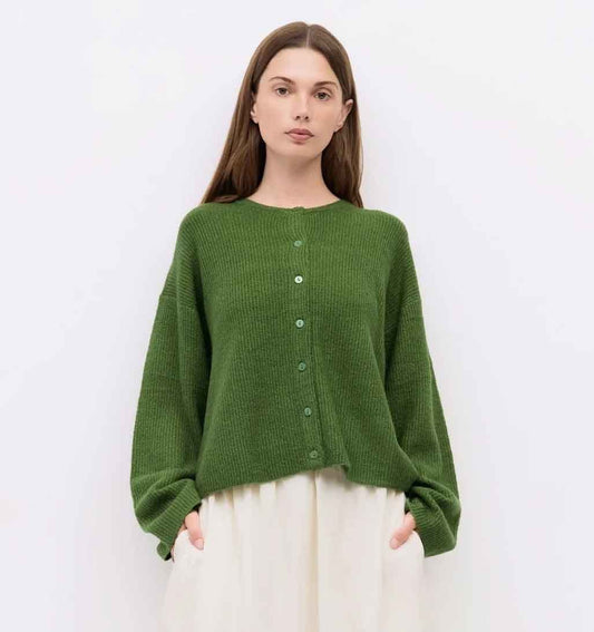Anabel Knit Cardigan - Green - re - souL