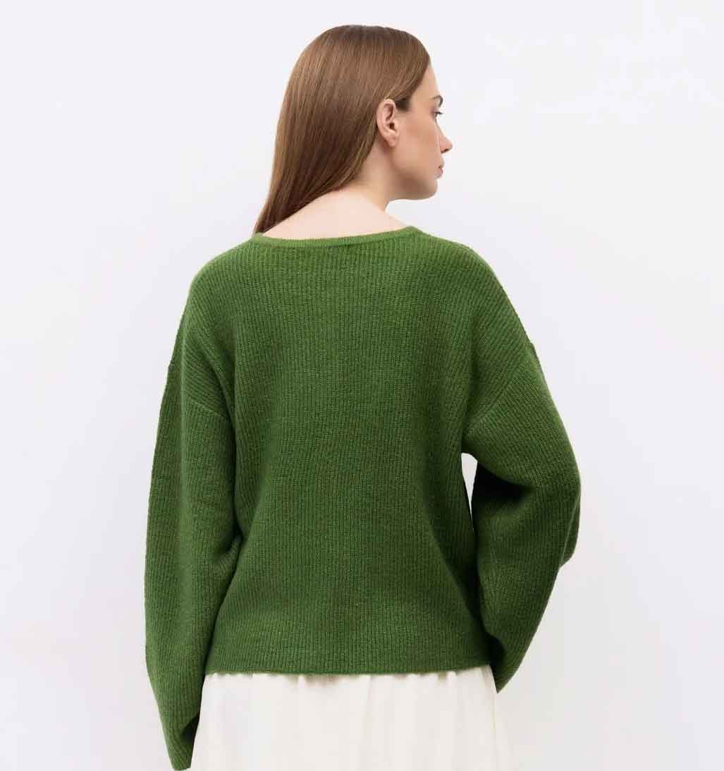 Anabel Knit Cardigan - Green - re - souL