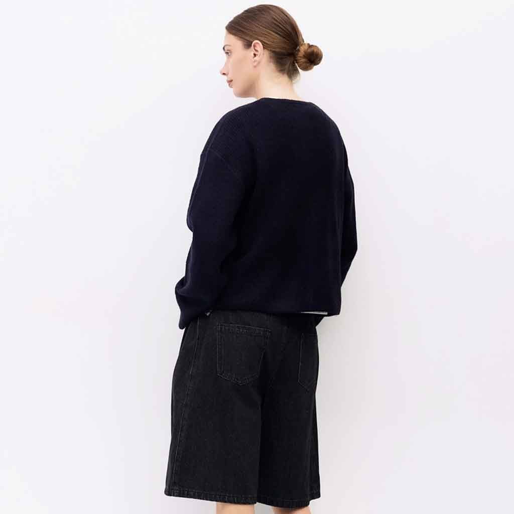 Anabel Knit Cardigan - Navy - re - souL