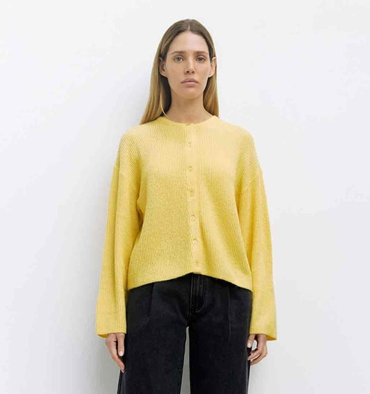 Anabel Knit Cardigan - Yellow - re - souL