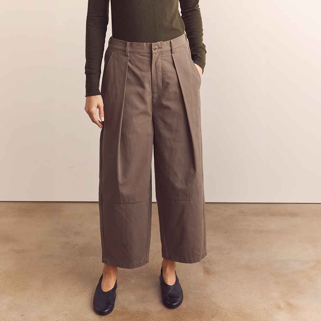 Ankle Length Wide Leg Trousers - re - souL