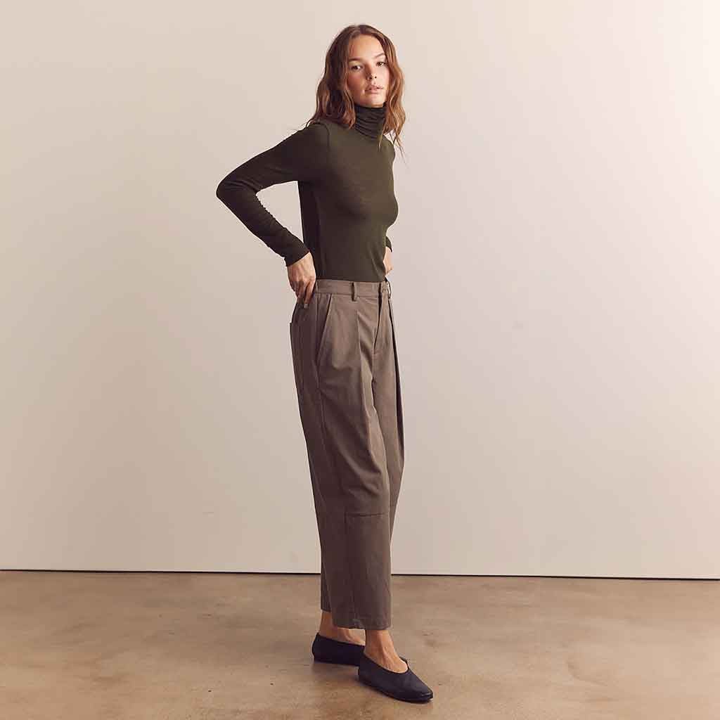 Ankle Length Wide Leg Trousers - re - souL