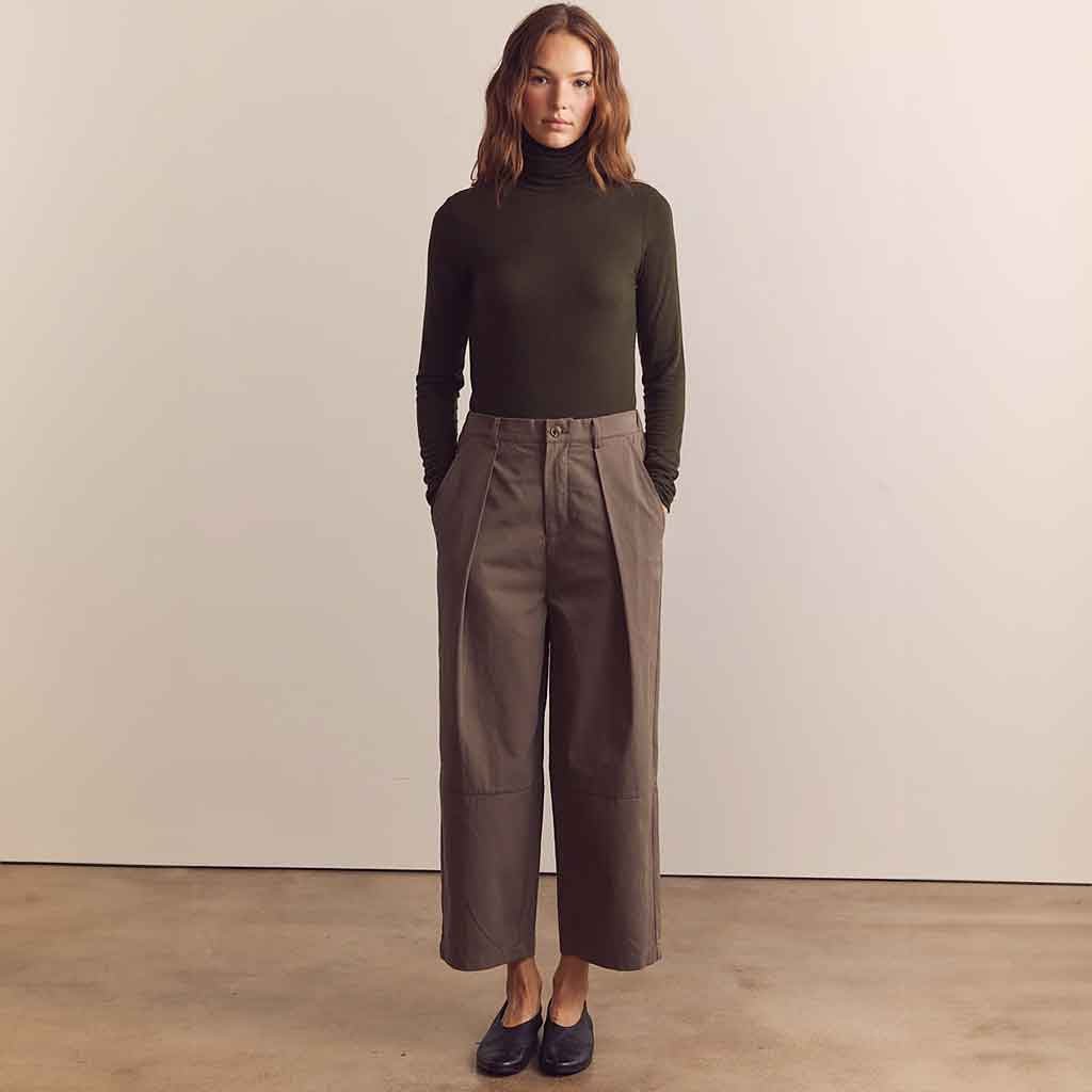 Ankle Length Wide Leg Trousers - re - souL