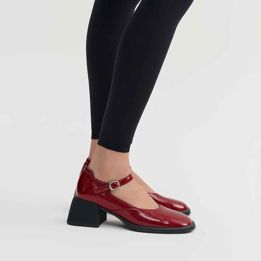 Ansie Mary - Jane Heel - Dark Red - re - souL