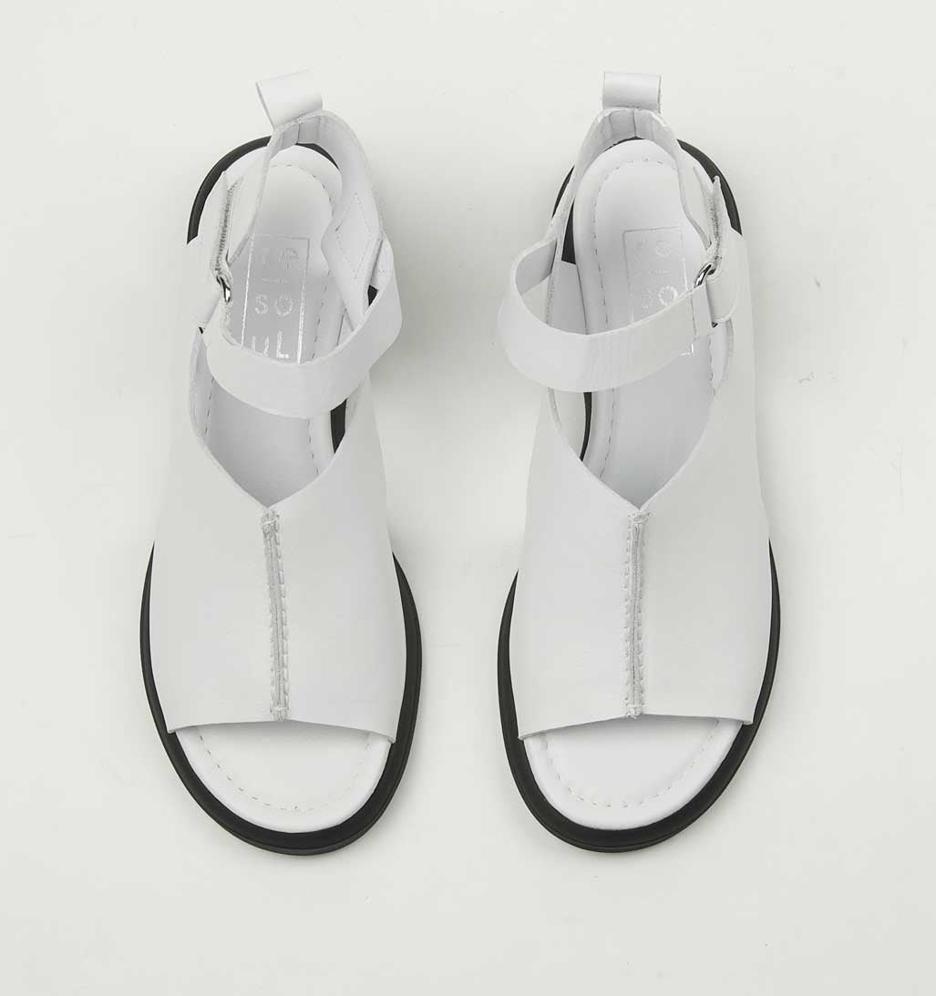 Ava City Sandal - White - re-souL