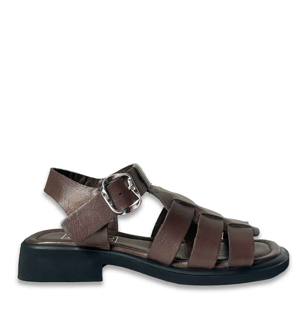 Aylin Fisherman Sandal - Chocolate Brown - re - souL
