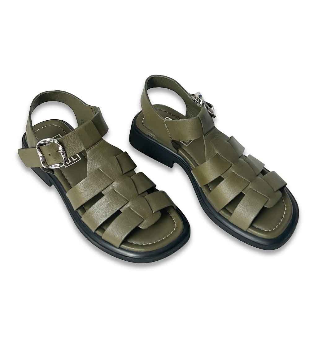 Aylin Fisherman Sandal - Olive - re - souL