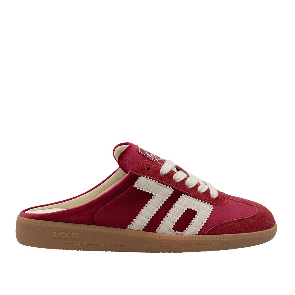Back 70 Easter Backless Sneaker - Red Velvet - re-souL