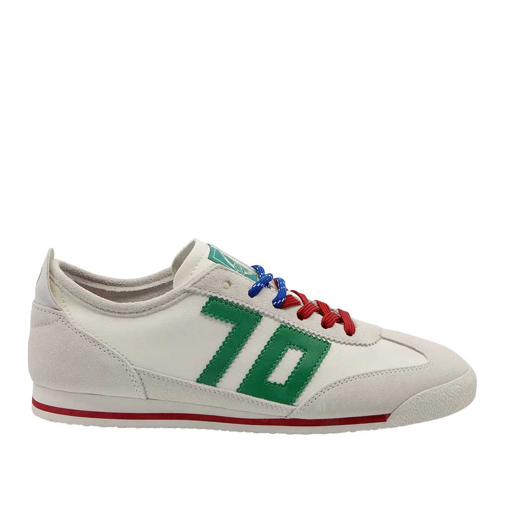 Back 70 Leon Sneaker - White/Green - re-souL