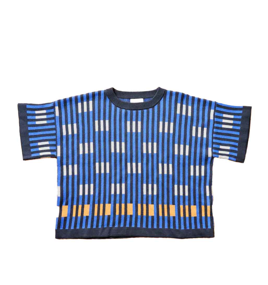 Bauhaus Short Sleeve Sweater Tee - Garnet - re - souL