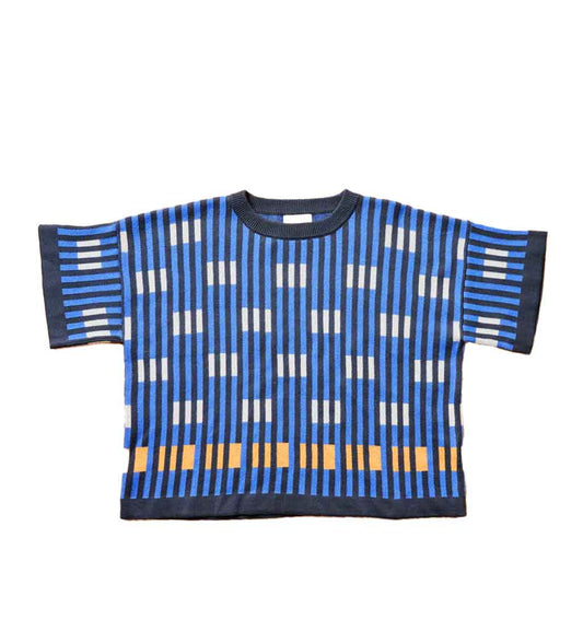 Bauhaus Short Sleeve Sweater Tee - Garnet - re - souL