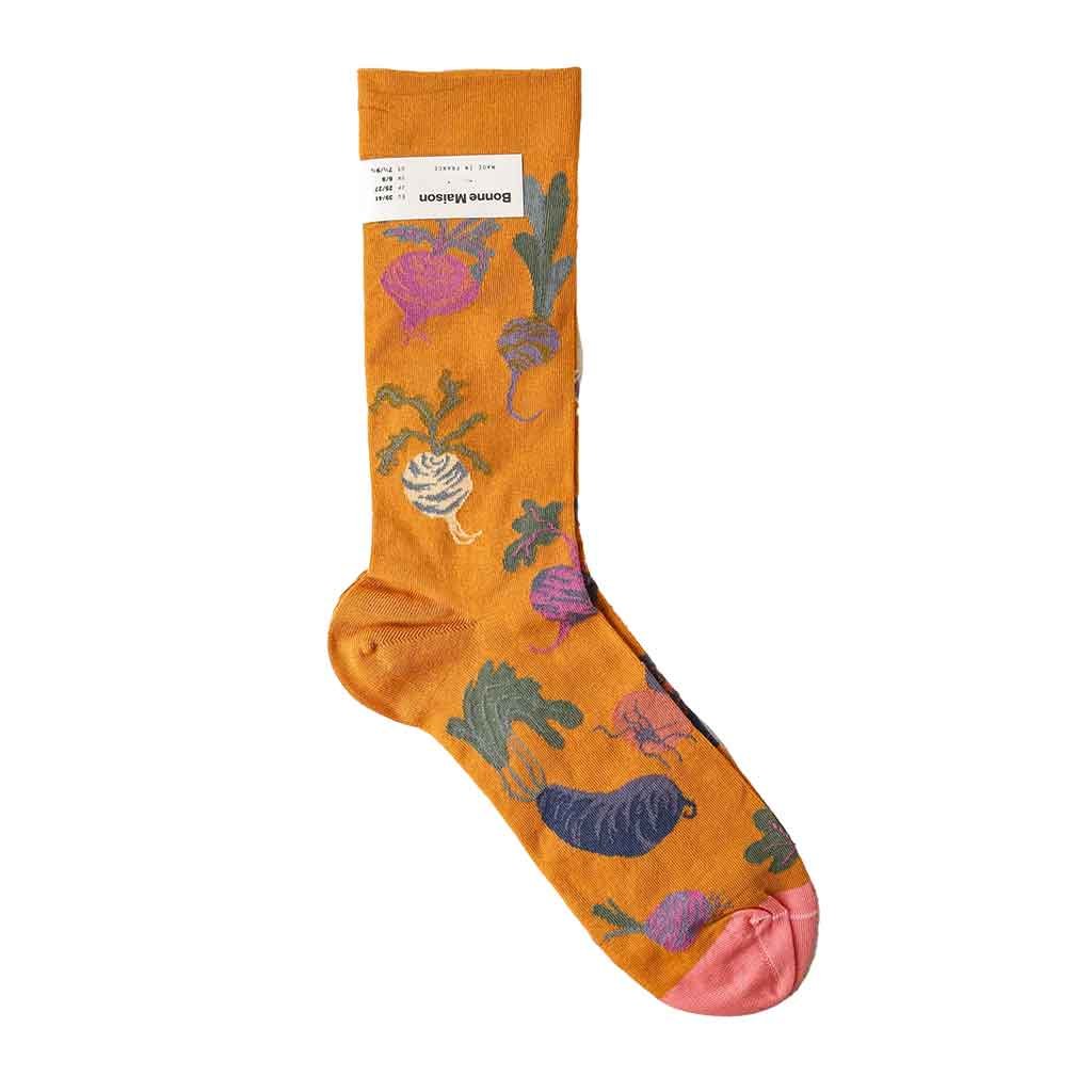 Beet Ocher Socks - re - souL