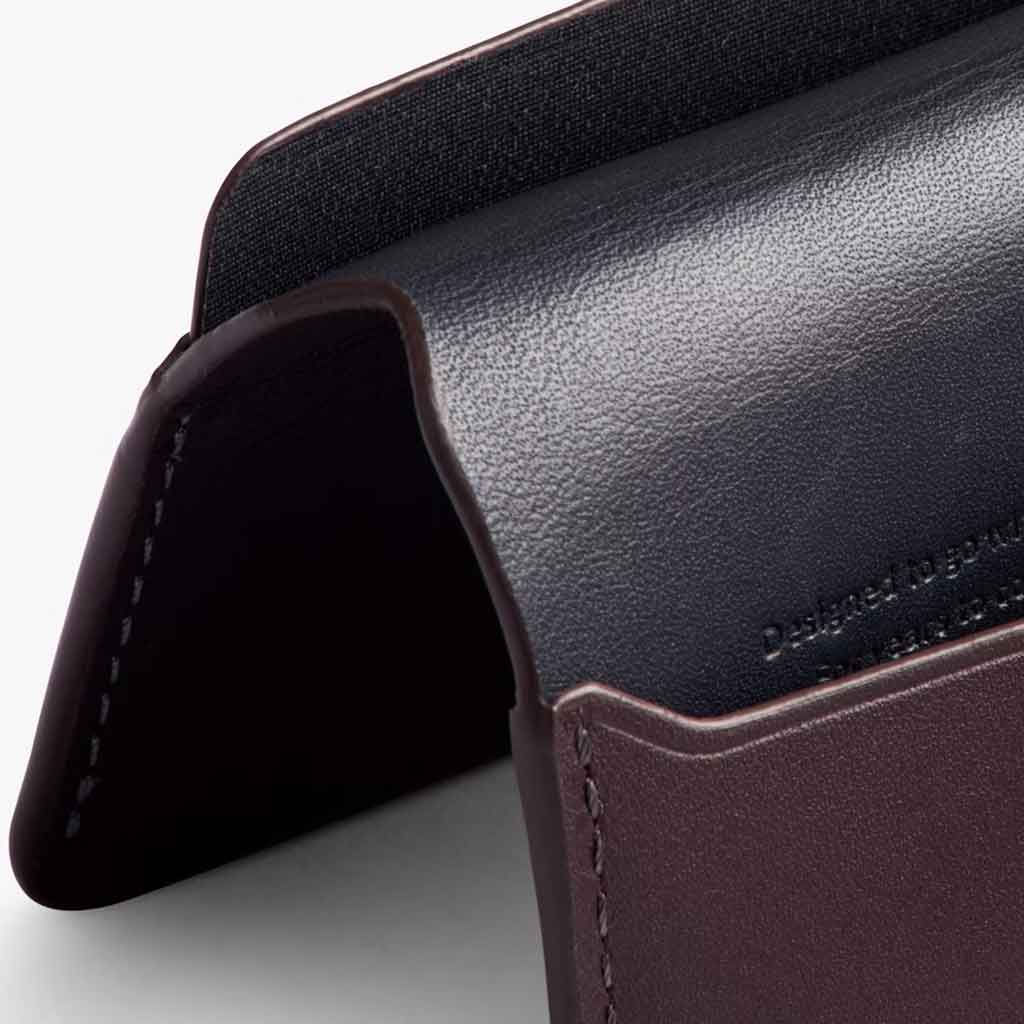 Bellroy Under Cover Card Holder - Deep Plum - re - souL