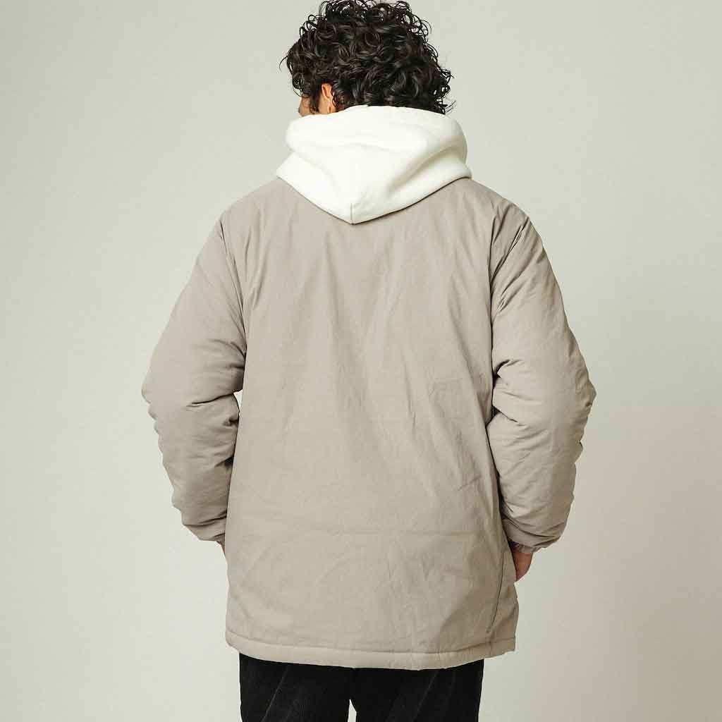 Big Mike Nylon Fleece Jacket - Gray - re - souL