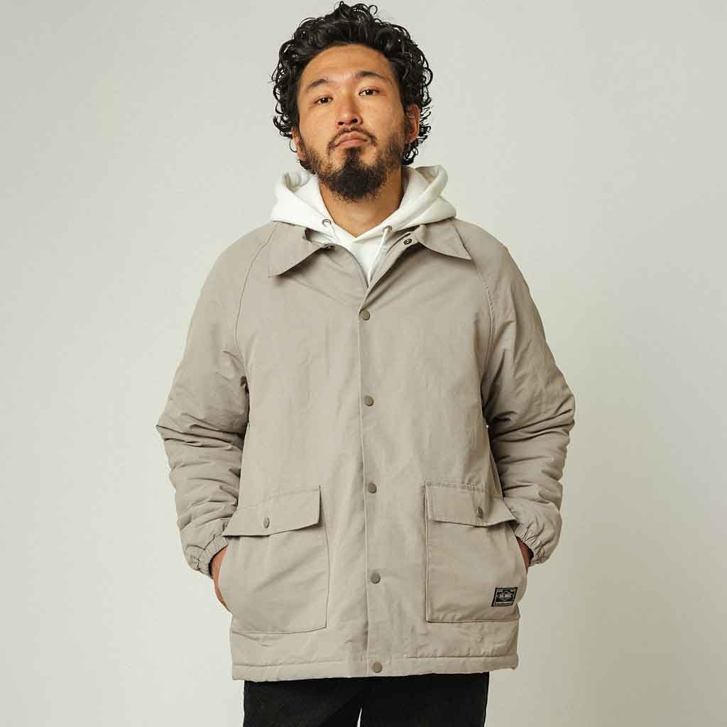 Big Mike Nylon Fleece Jacket - Gray - re - souL