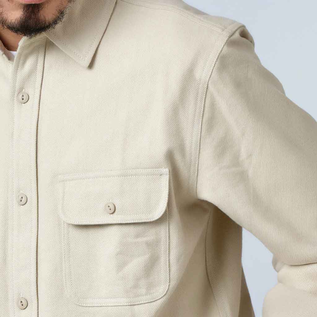 Big Mike Textured Shirt - Beige - re - souL