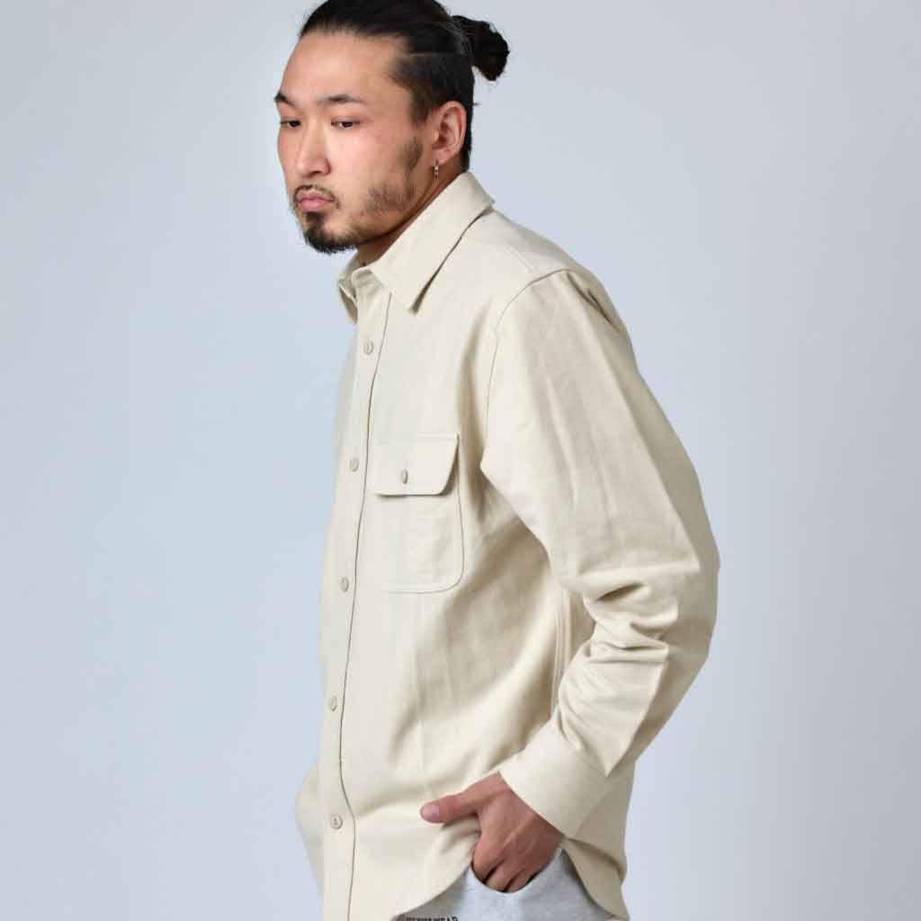 Big Mike Textured Shirt - Beige - re - souL