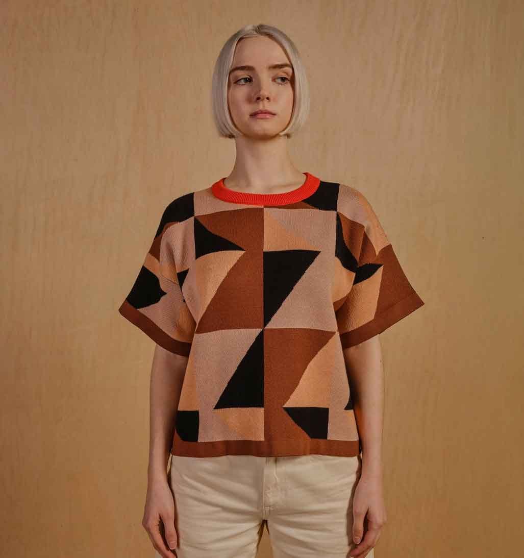 Calder Sweater Tee - Heloconia - re - souL