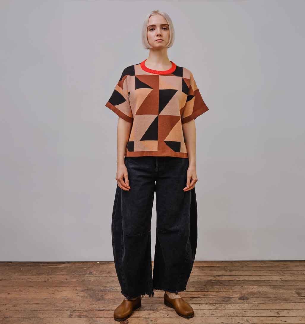 Calder Sweater Tee - Heloconia - re - souL