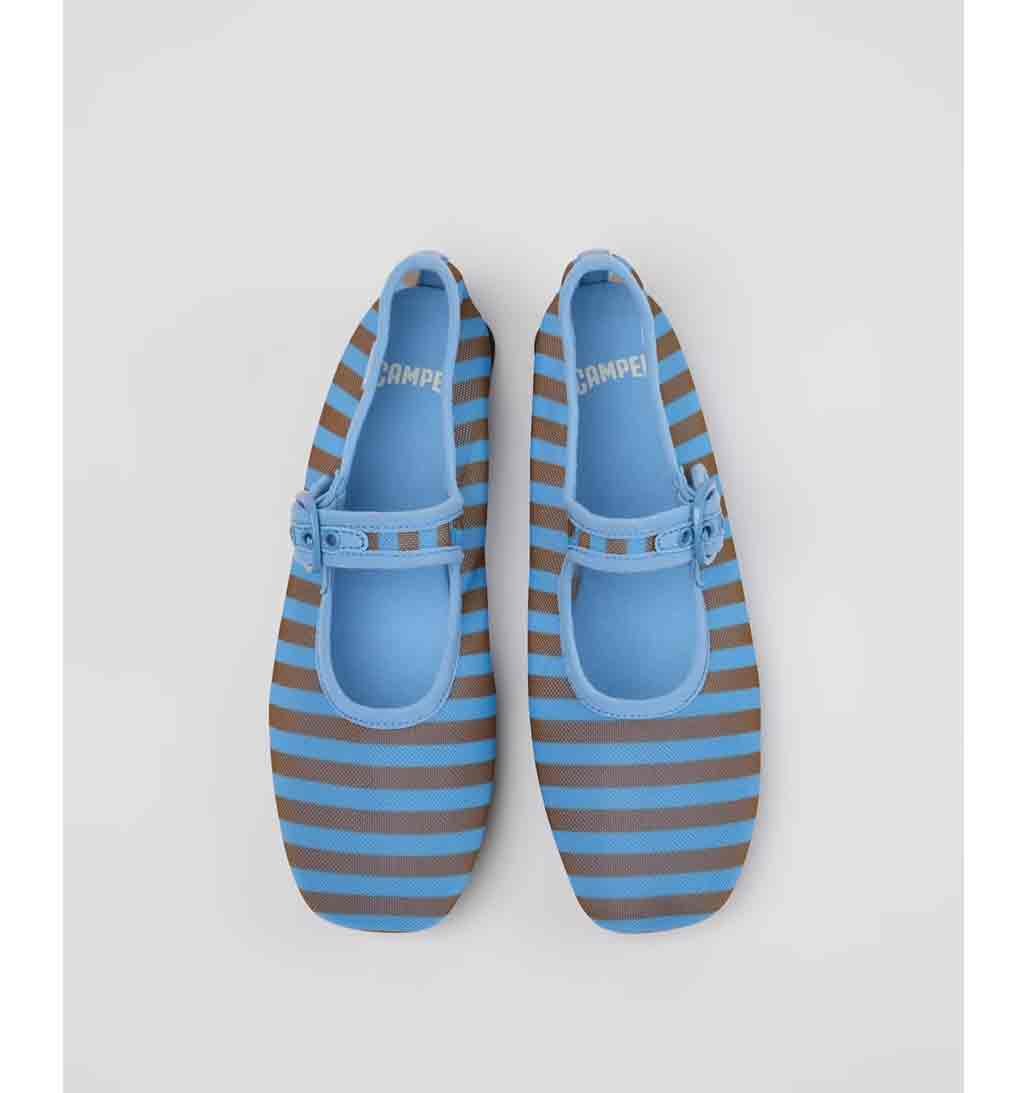 camper casi myra Camper Casi Myra Striped Mesh Flat for Women