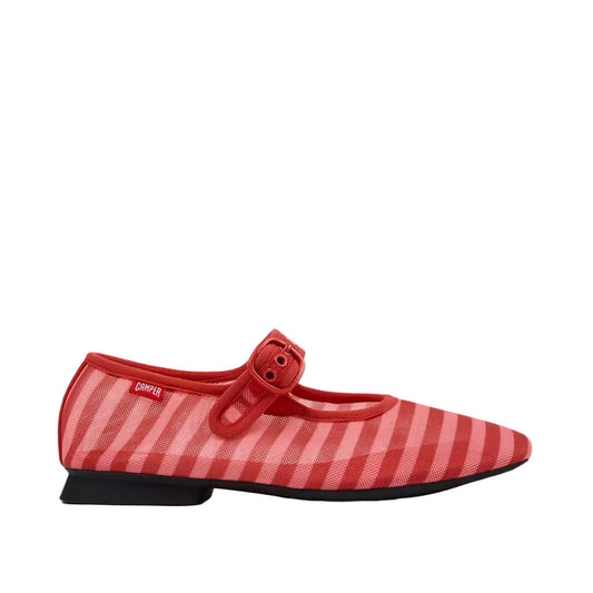 Camper Casi Myra Textile Ballerina Flat - Red - re - souL