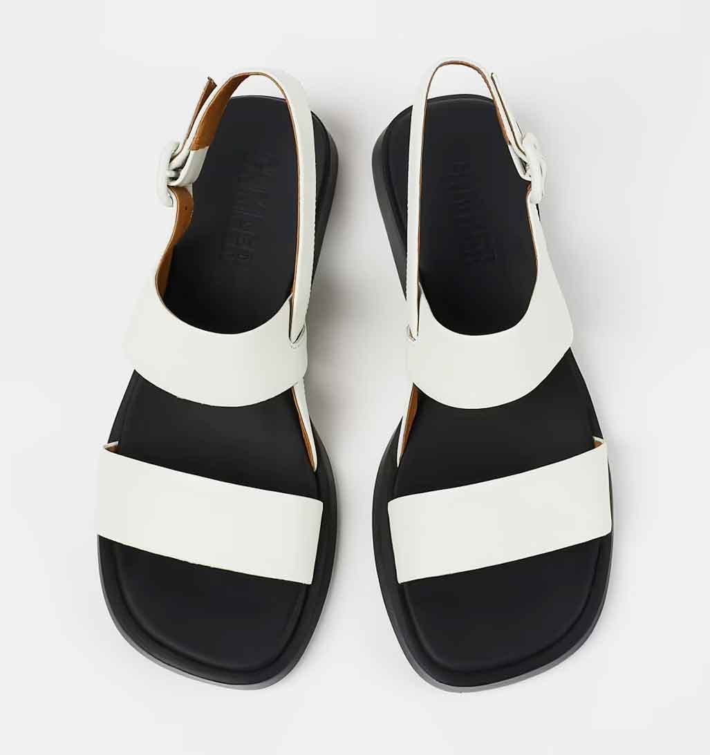 Camper Classic Dana Sandal - White - re - souL